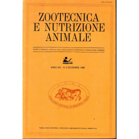 Zootecnica e nutrizione animale anno XIV - n. 6 Dicembre 1988Librisaggi Zootecnica e nutrizione animale anno XIV - n. 6 Dicembre 1988Librisaggi