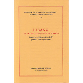 Libano: «Faccio mio l'appello di un popolo»Librisaggi