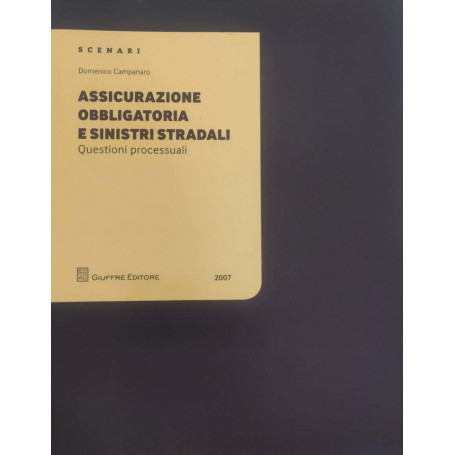 Assicurazione obbligatoria e sinistri stradali : questioni processuali
