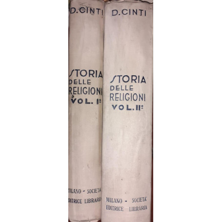 Storia delle religioni Volume I II