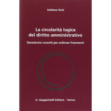 La circolarità logica del diritto amministrativo. Decostruire concetti per ordinare frammenti