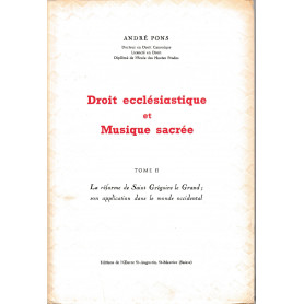 Droit Ecclesiastique et Musique Sacree