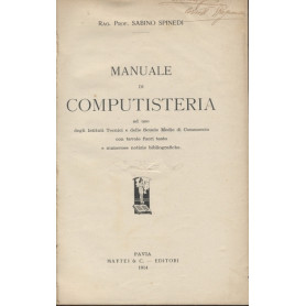 MANUALE DI COMPUTISTERIA