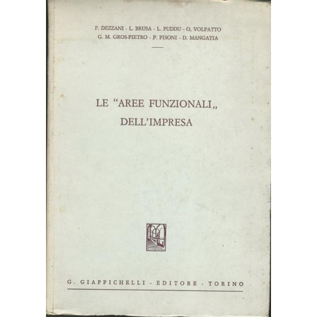 LE AREE FUNZIONALI DELL'IMPRESA