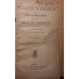 Tragedie di Eschilo e gli idilli di TeocritoLibrisaggi