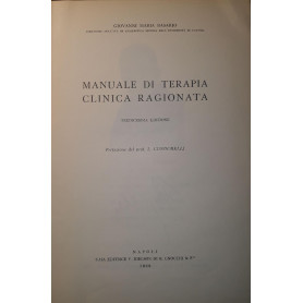 Manuale di terapia clinica ragionataLibrisaggi Manuale di terapia clinica ragionataLibrisaggi