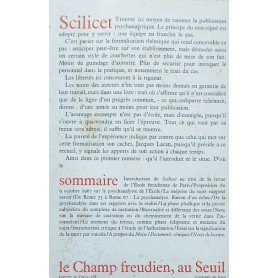 Scilicet. Tu peux savoir. Ce qu'en pense l'école freudienne de Paris. Première année: 1968