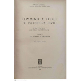 Commento al codice di procedura civile : opera vincitrice del premio Chiovenda 1941. Volume 2 Del processo di cognizione