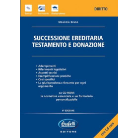 Successione ereditaria testamento e donazione. Con CD-Rom