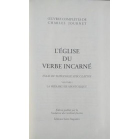 L'Eglise du Verbe Incarné. Essai de Théologie Spéculative. Volume 1: La Hiérarchie ApostoliqueLibrisaggi