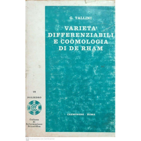 Varietà differenziabili e coomologia di de rham
