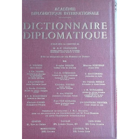 Dictionnaire Diplomatique Internationale