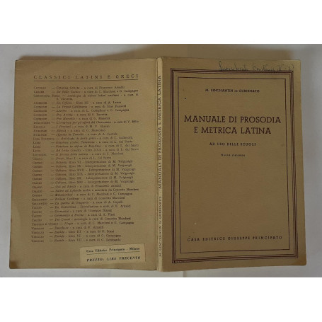 Manuale di prosodia e metrica latina. Ad uso delle scuole