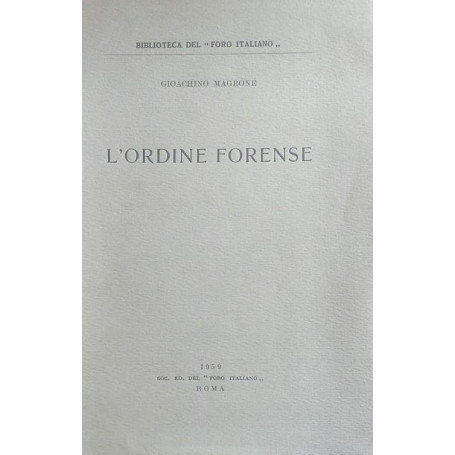 L'ordine forense