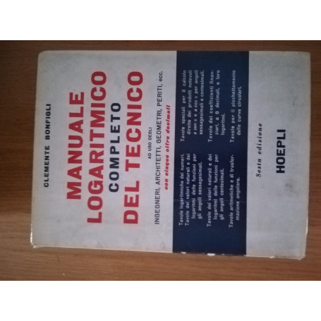 Manuale logaritmico completo del tecnico