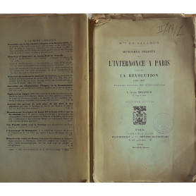 Memoires inedits de L'internonce a Paris pendant la revolution 1790-1801