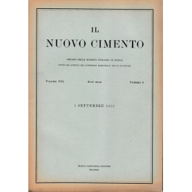 Il nuovo cimento. Vol. VIII Serie nona n.9 Settembre 1951