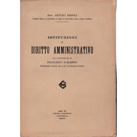 Istituzioni di diritto amministrativo