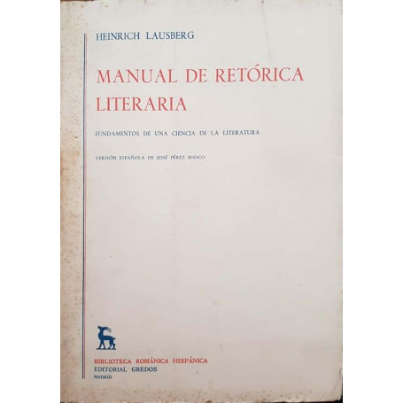 Manual de retorica literaria. Vol 2