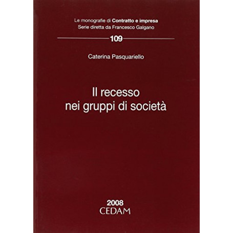 Il recesso nei gruppi di società