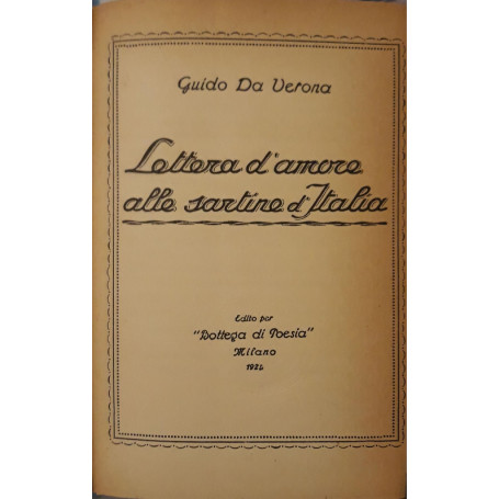 Lettera d'amore alle sartine d'Italia