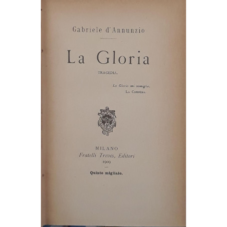 La gloria: tragedia