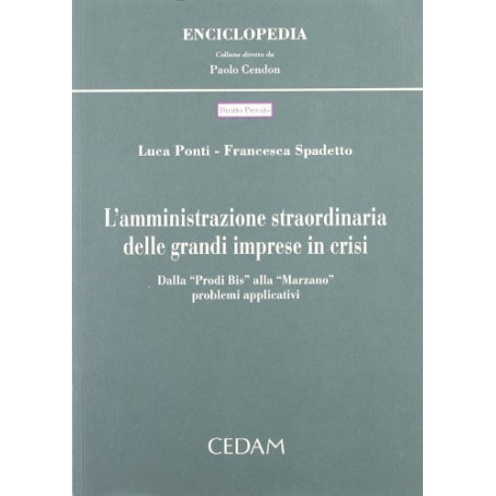 L'amministrazione straordinaria delle grandi imprese in crisi. Dalla «Prodi bis» alla «Marzano». Problemi applicativi