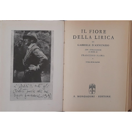 Il fiore della lirica di Gabriele D'Annunzio con introduzione e note di Francesco Flora