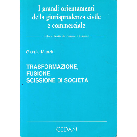 Trasformazione  fusione  scissione di societa