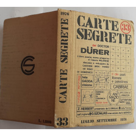 Carte segrete Anno X Luglio-Settembre 1976