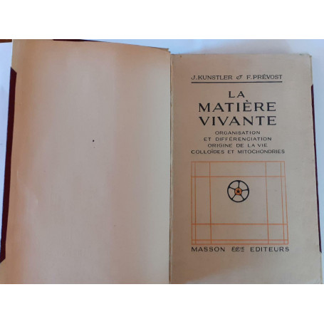 La matiere vivante organisatio et differenciation origine de la vie colloides et mitochondries