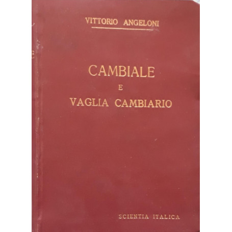 Cambiale e vaglia cambiario