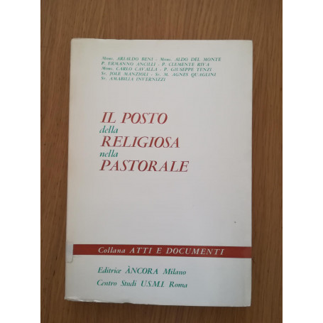 il posto della religiosa nella pastorale