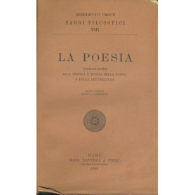 La poesia. Introduzione alla critica e storia della poesia e della letteraturaLibrisaggi