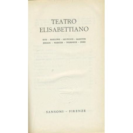 Teatro elisabettiano