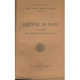 Letture di poeti e riflessioni sulla teoria e la critica della poesia