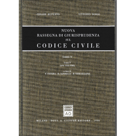 Nuova rassegna di giurisprudenza sul Codice civile. Artt. 2555-2583 (vol. 5/ tomo 5)