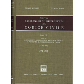 Nuova rassegna di giurisprudenza sul Codice civile. Aggiornamento 1994-1997 (Artt. 810-1172) (Vol. 3)