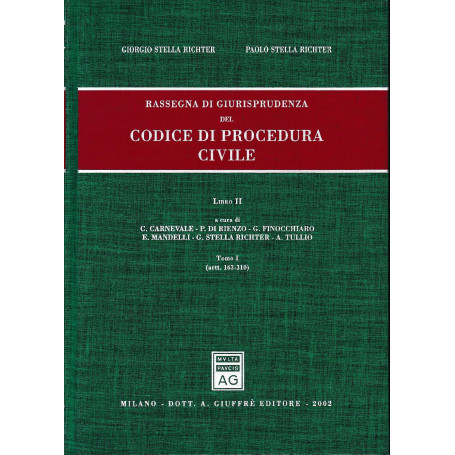 Rassegna di giurisprudenza del Codice di procedura civile. Aggiornamento 1999-2001. Artt. 163-310 (Vol. 2/tomo 1)