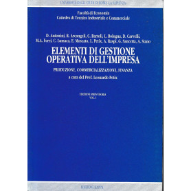 Elementi di gestione operativa dell'impresa vol. 1