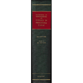 Rassegna di Giurisprudenza sul Codice di Procedura Civile. Anni 1977-1980