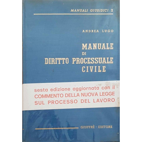 Manuale di diritto processuale civile