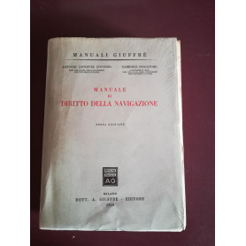 Manuale di diritto della navigazione