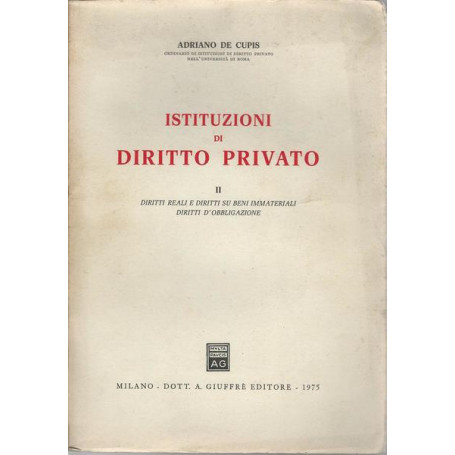 ISTITUZIONI DI DIRITTO PRIVATO. II