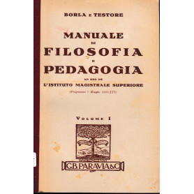 Manuale di Filosofia e Pedagogia