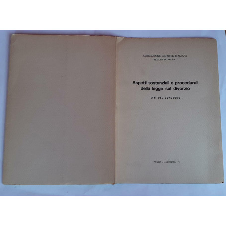Aspetti sostanziali e procedurali della legge sul divorzio