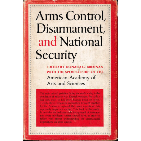 Arms Control  Disarmament  and National Security