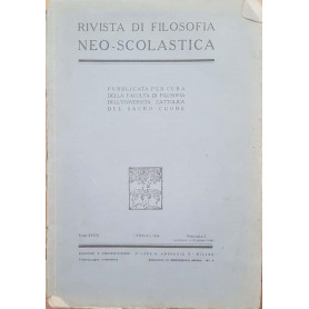 Rivista di filosofia neo-scolastica. Gennaio 1944