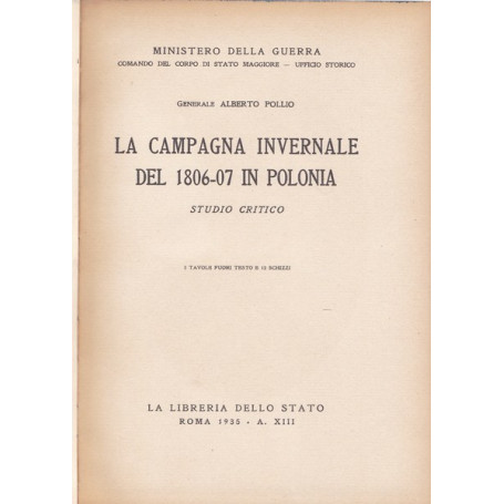 La Campagna invernale del 1806-07 in Polonia