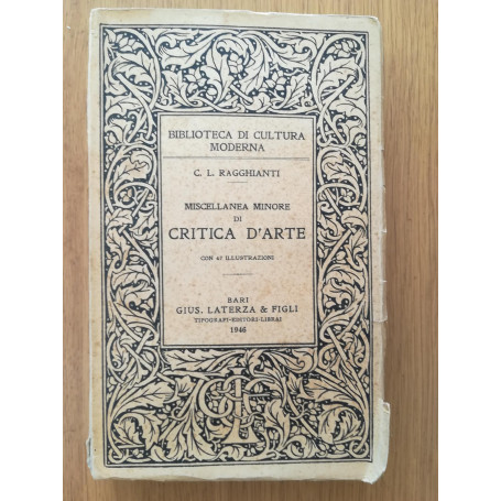 Miscellanea minore di critica d'arte